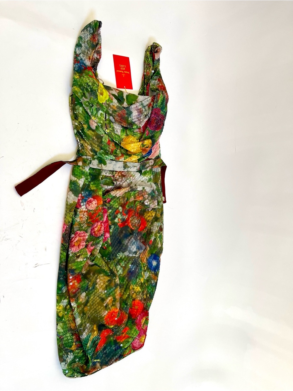 Vivienne Westwood SS14 CORSET DRESS flowers sequined Corset Dress NWT US4 - Picture 15 of 17